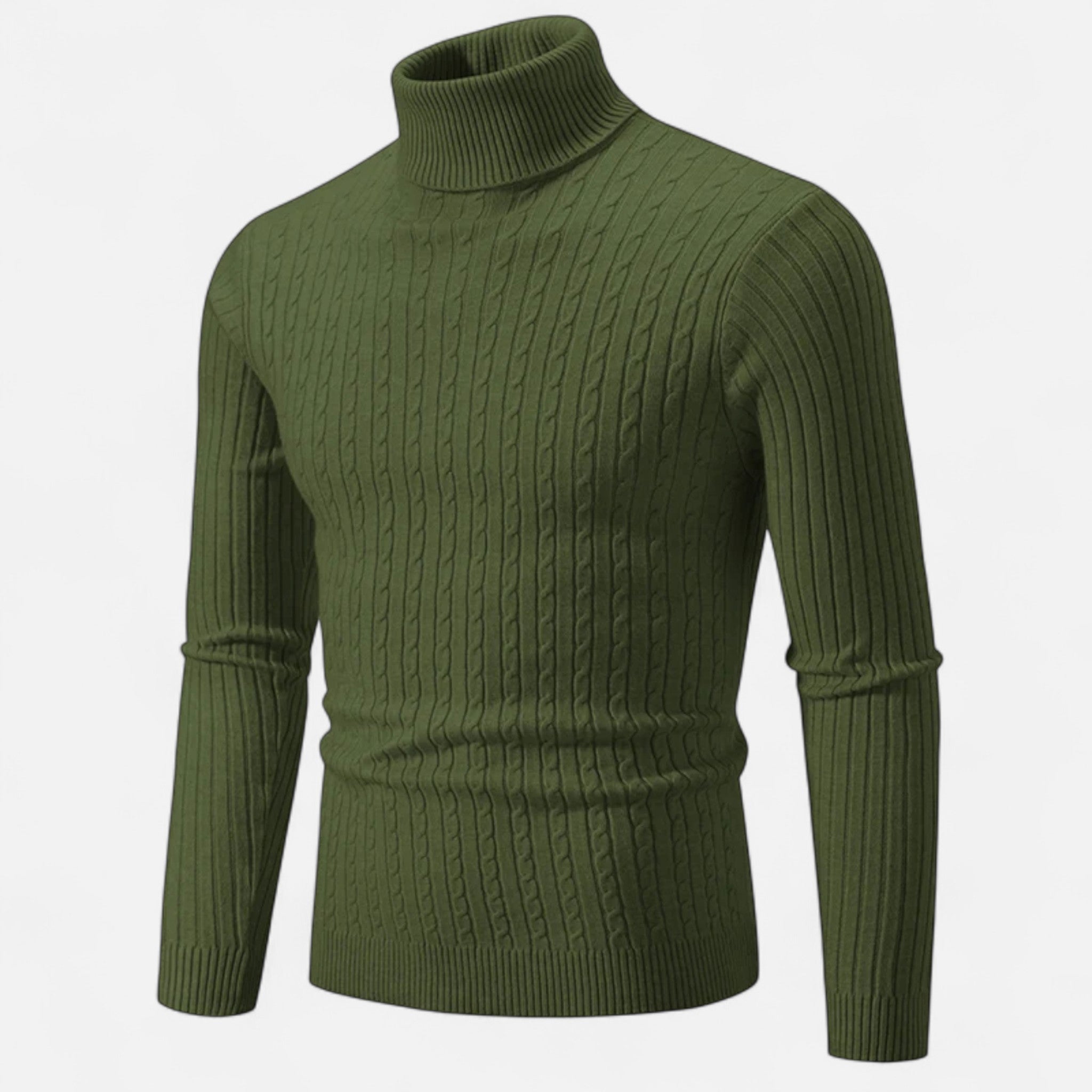 Ancienne Monde | Camisola de Gola Alta Homem Malha Lisa
