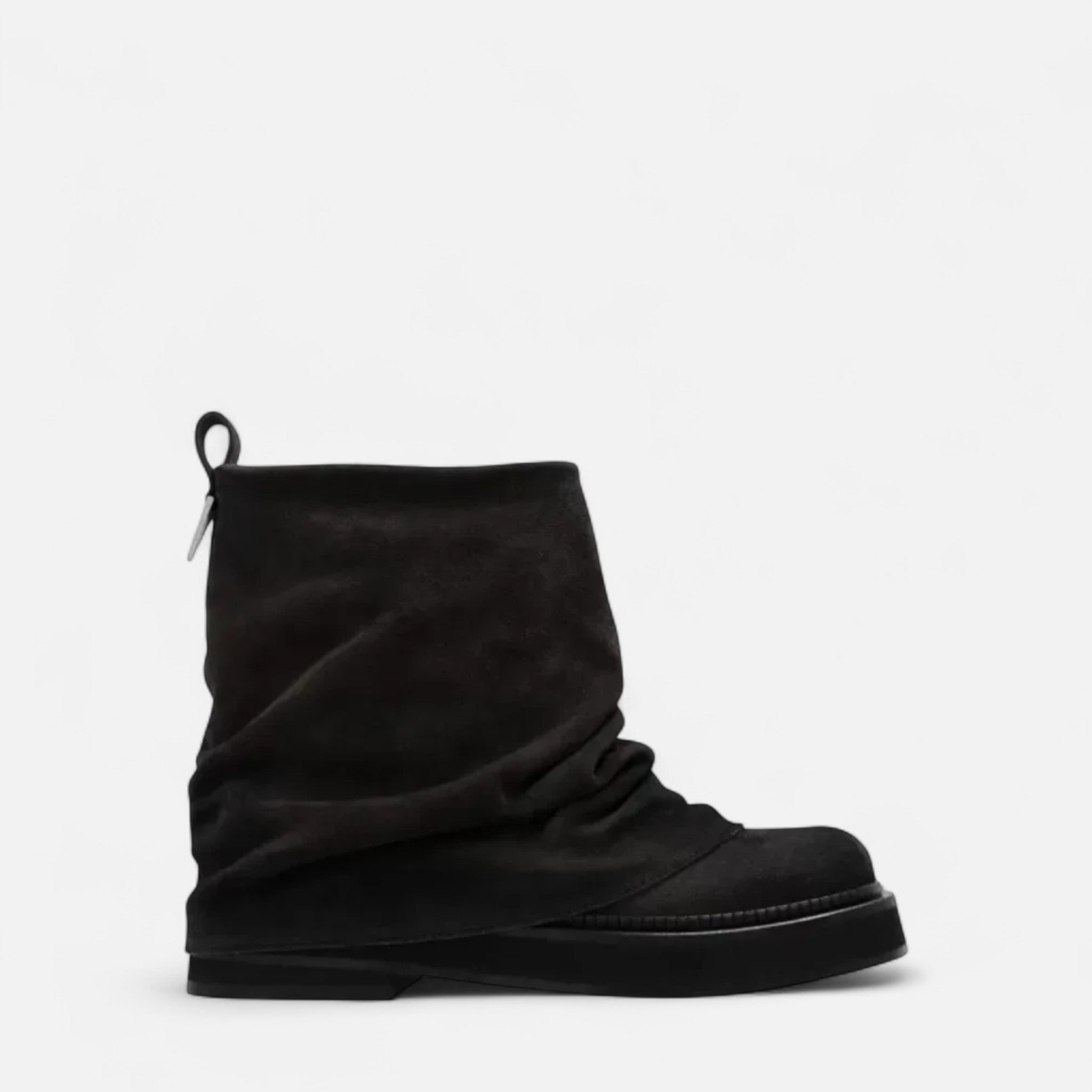 Ancienne Monde | Bottes Hautes Femme Plissées Semelle Épaisse