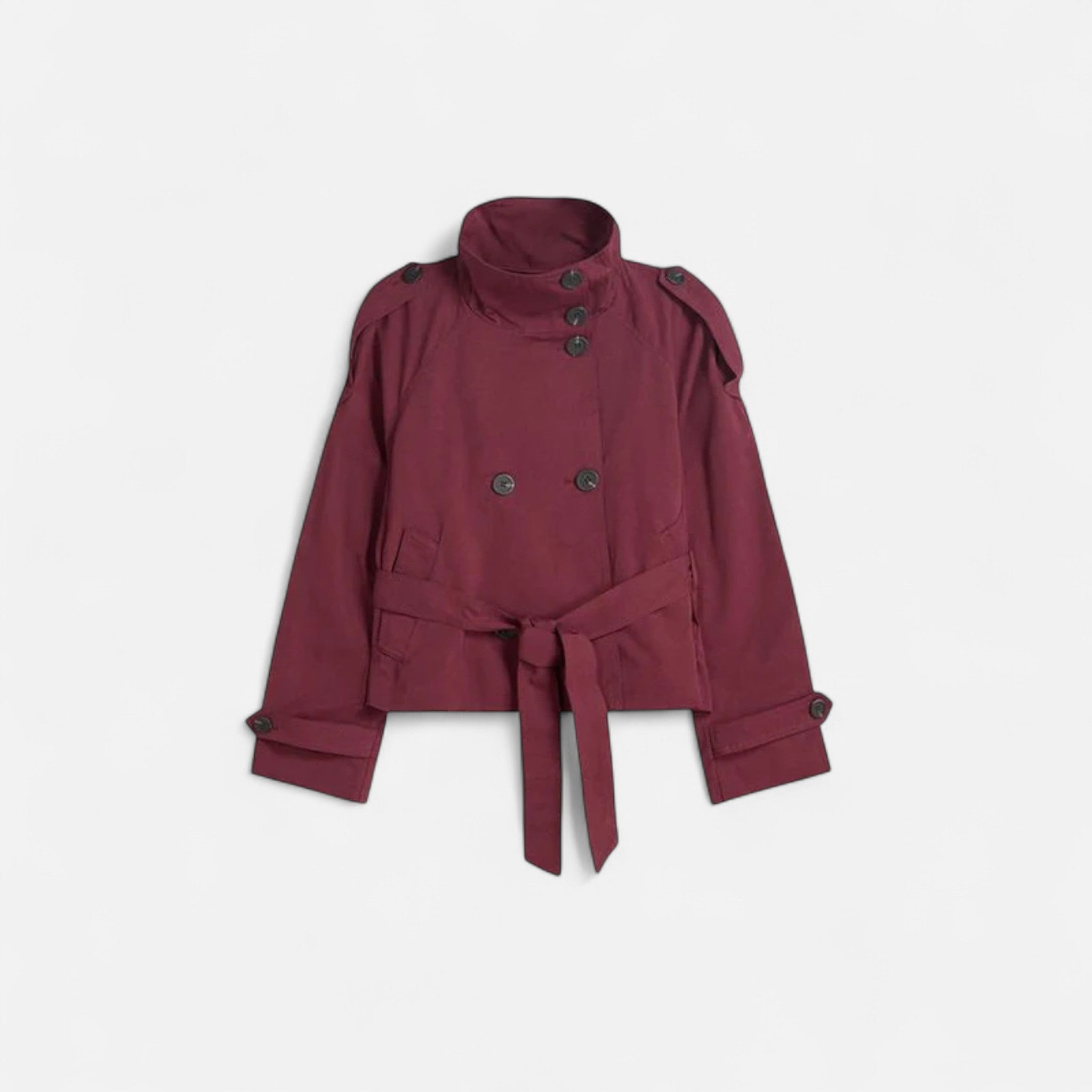 Ancienne Monde | Trench Court Ceinturé Femme