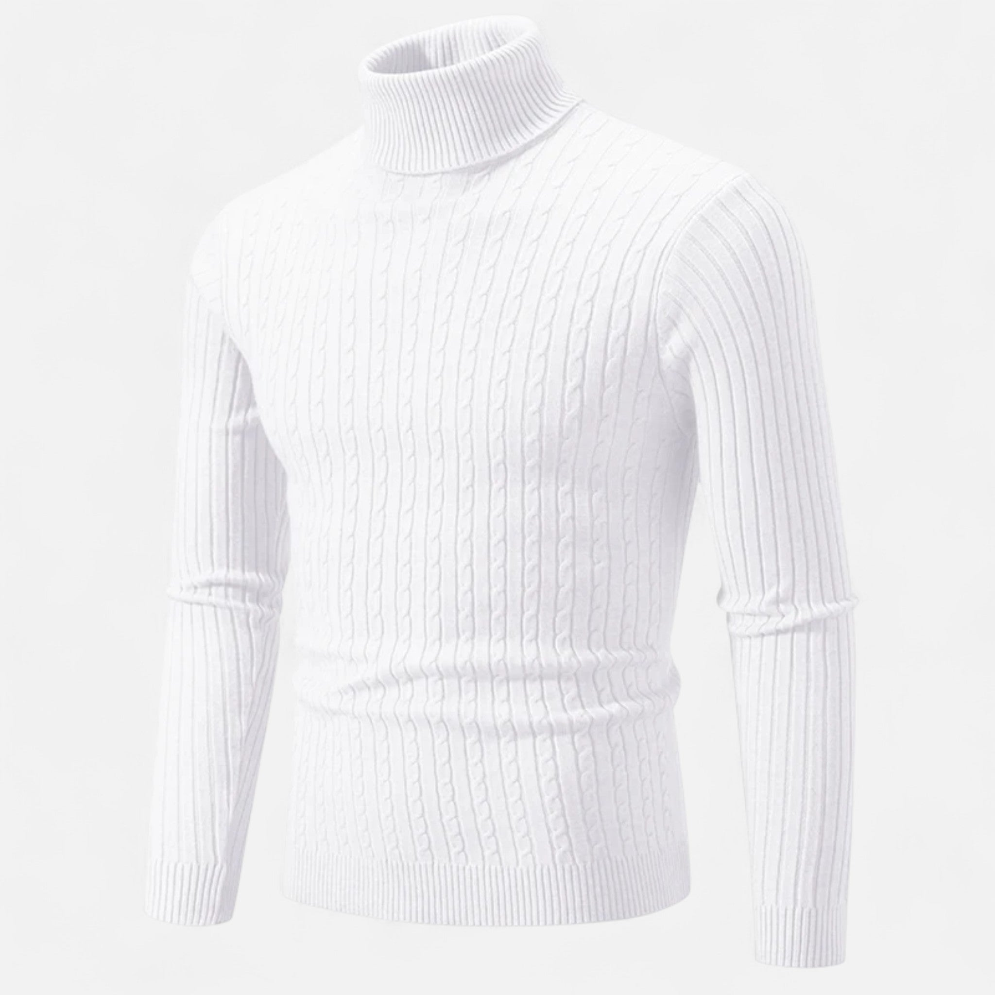 Ancienne Monde | Camisola de Gola Alta Homem Malha Lisa