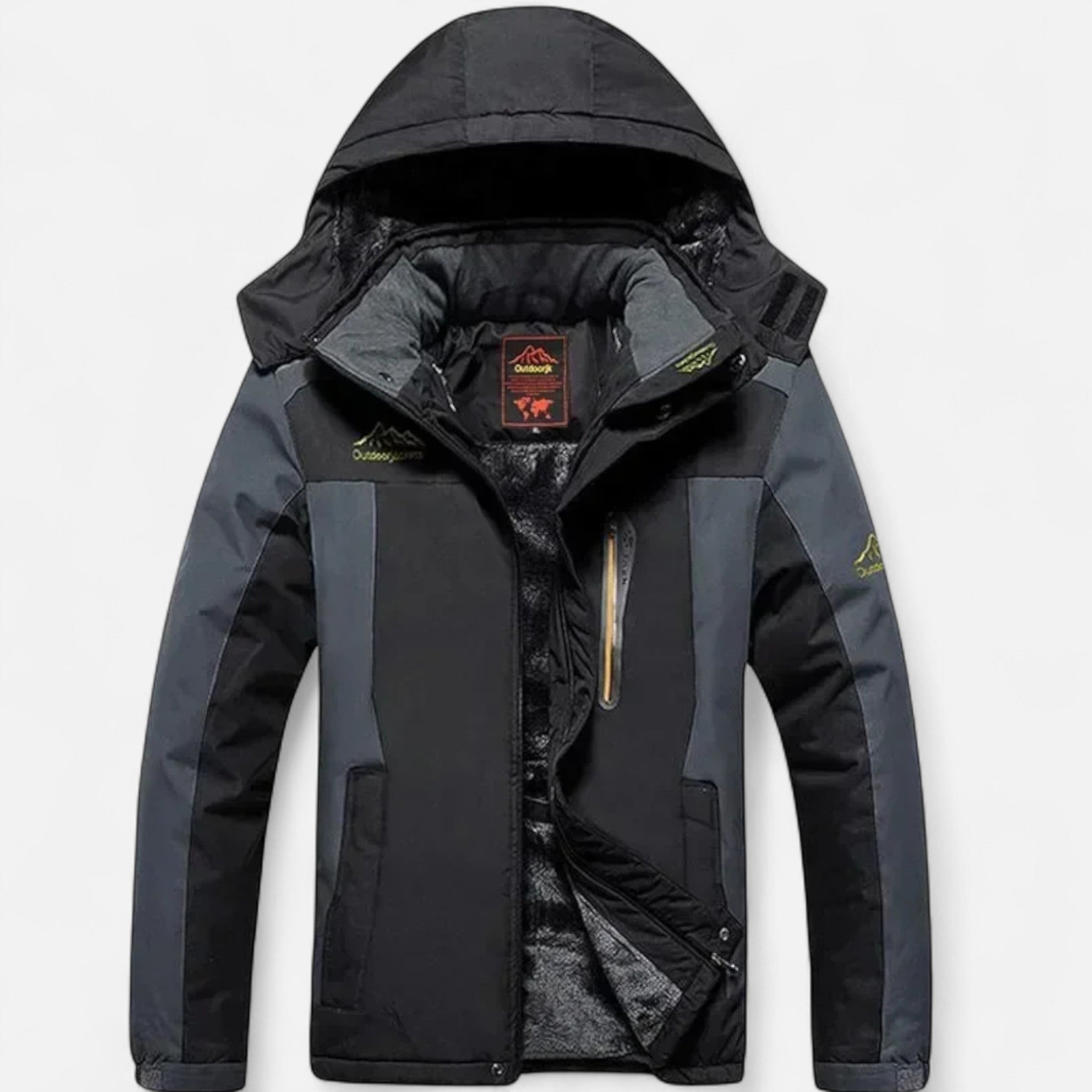 Ancienne Monde | Parka d’Hiver Homme à Capuche Imperméable