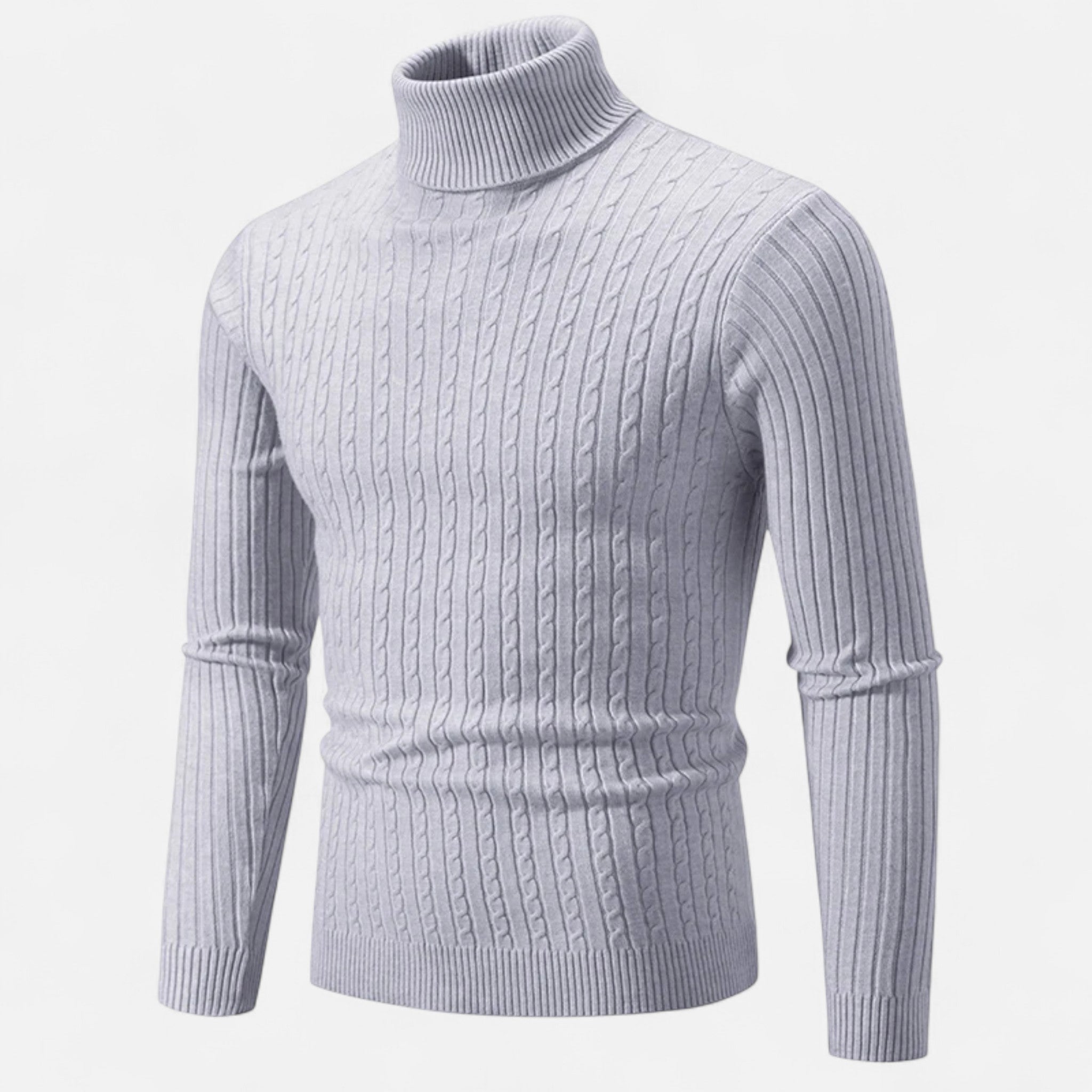 Ancienne Monde | Camisola de Gola Alta Homem Malha Lisa