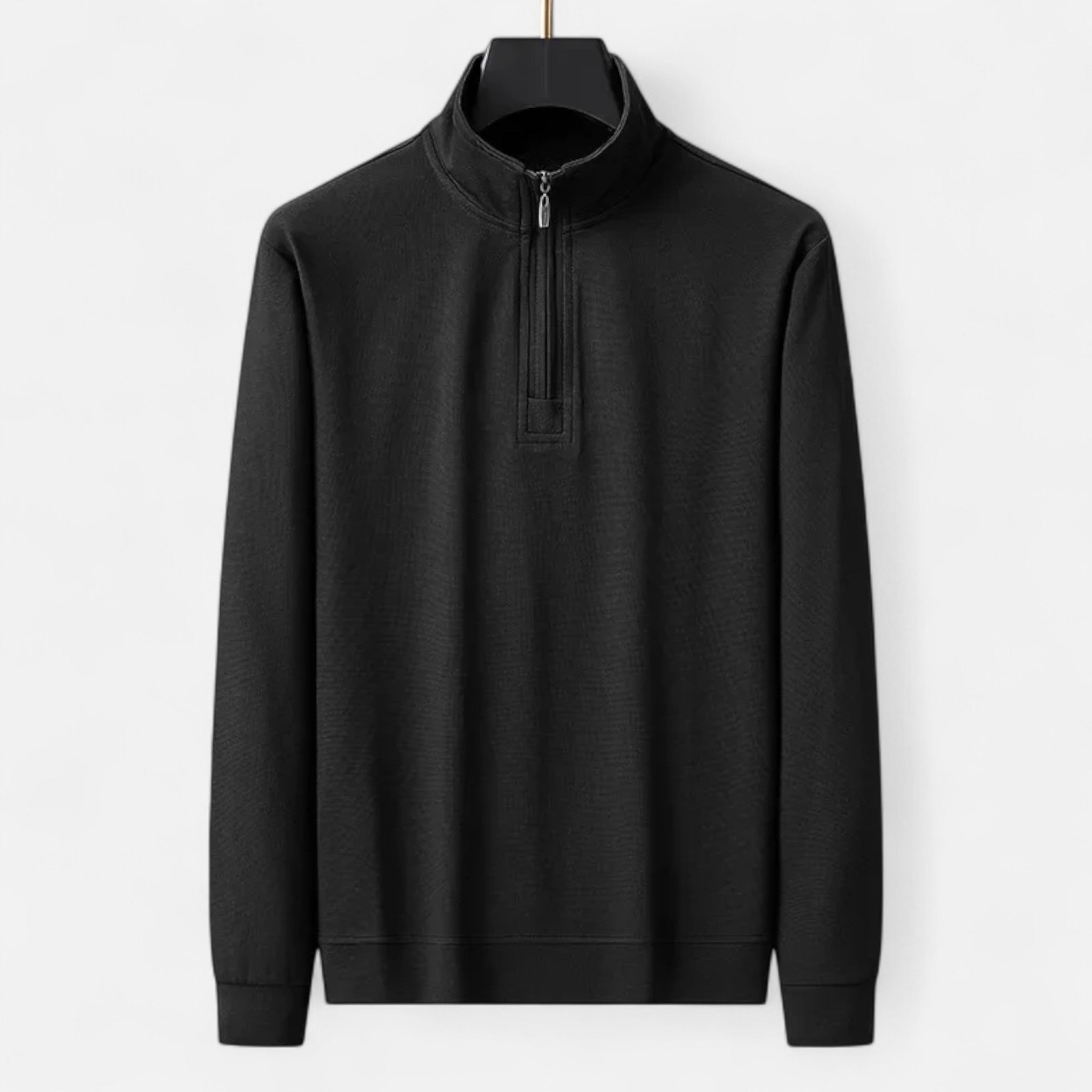 Ancienne Monde | Camisola Leve com Meio Fecho em Algodão Homem