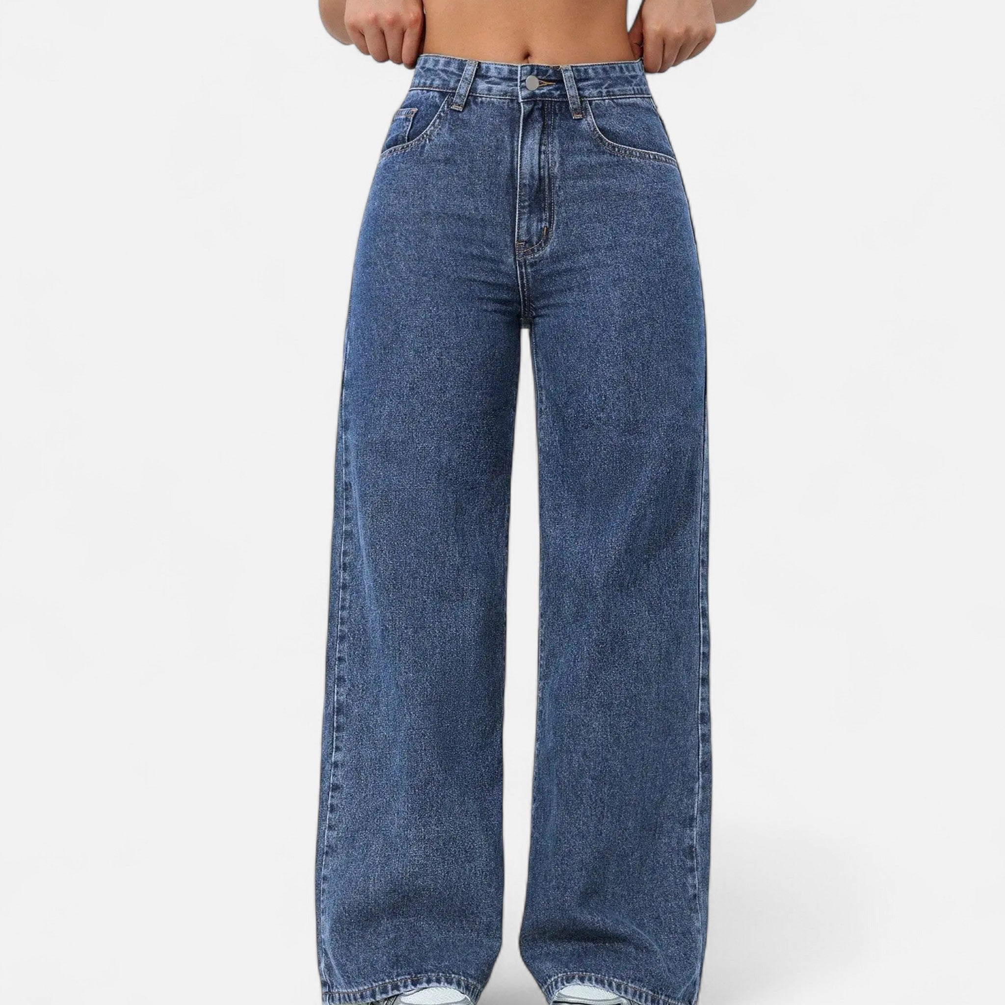 Antigo Mundo | Jean Mulher Largo Casual Elegante