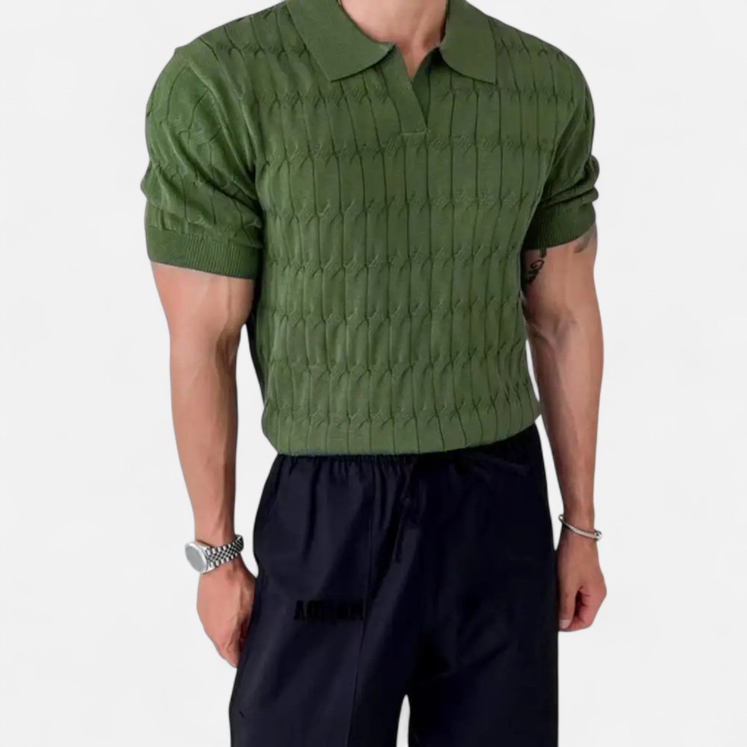 Ancienne Monde | T-shirt Rayé Col Rond pour Homme – Simplicité Intemporelle