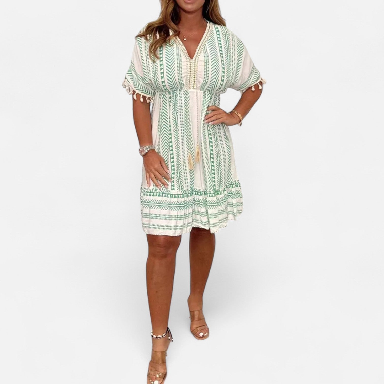 Ancienne Monde | Robe Longue Bohème pour Femme – Élégance Estivale Chic aux Détails Artisanaux