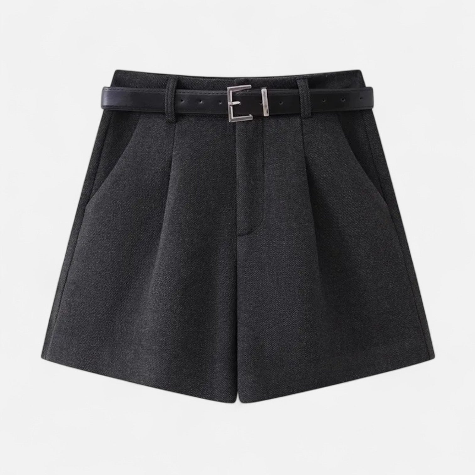 Ancienne Monde | Jupe-Short Trapèze Noire pour Femme – Élégance Décontractée d’Été
