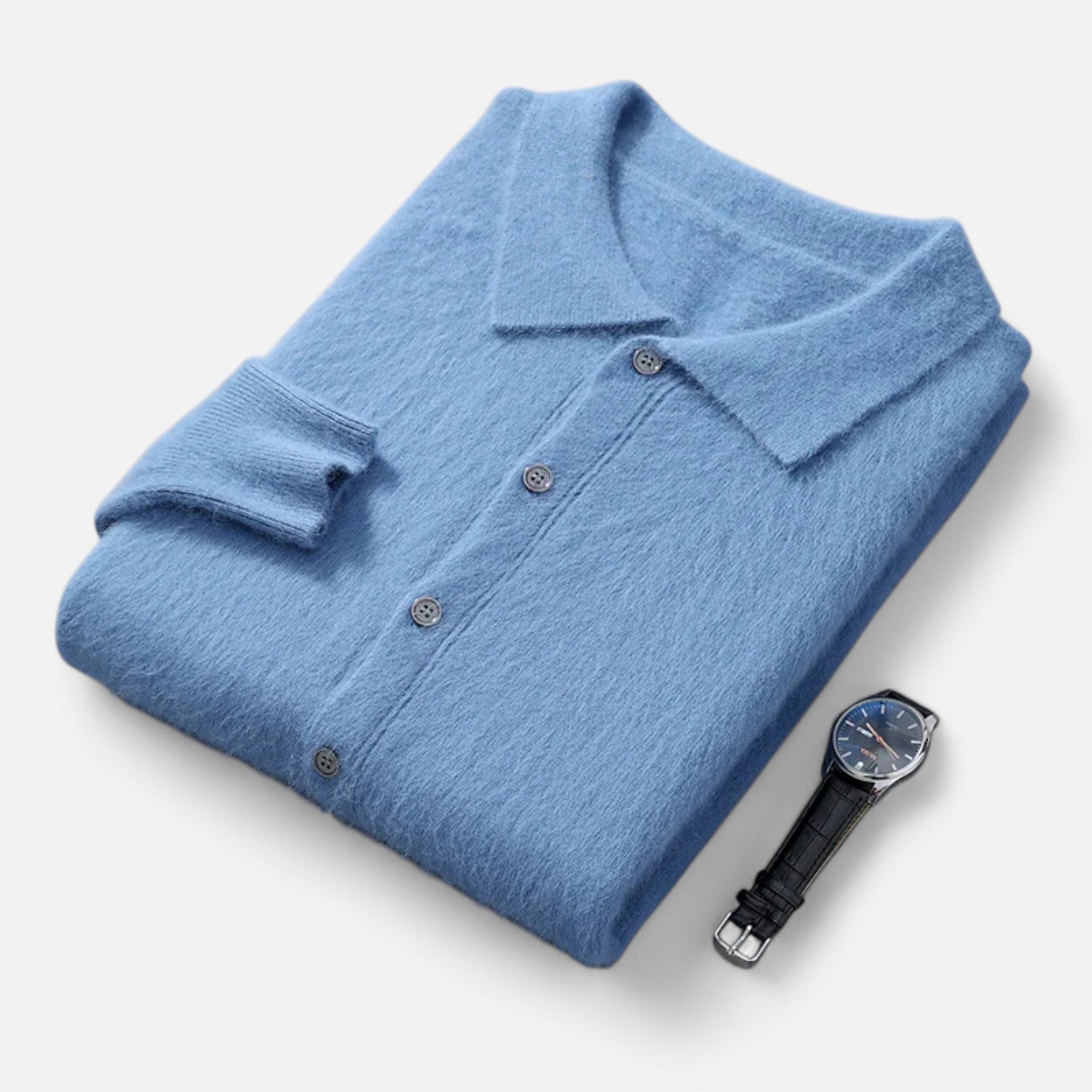Ancienne Monde | Pull Veste Homme Col Polo Intemporel
