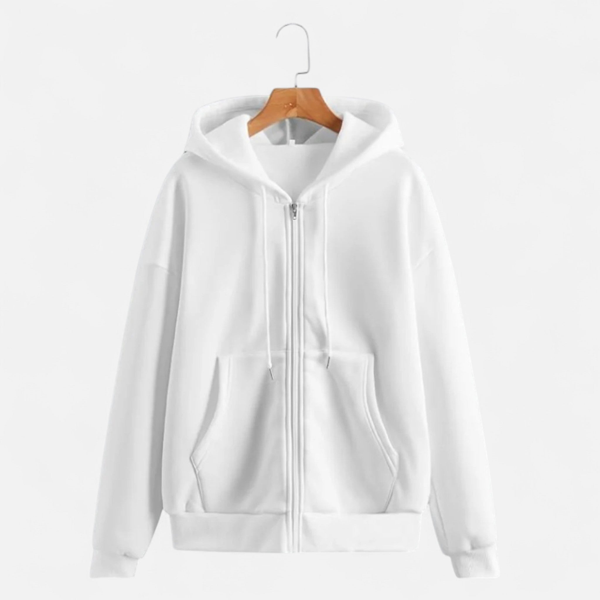 Ancienne Monde | Sweat com Capuz e Fecho de Correr Mulher