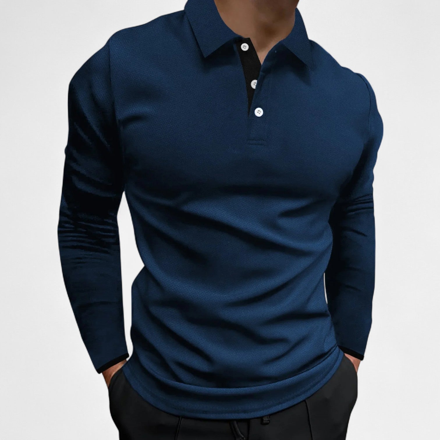 Ancienne Monde | Polo Manches Longues pour Homme – Élégance Confortable pour l’Automne et le Business Casual