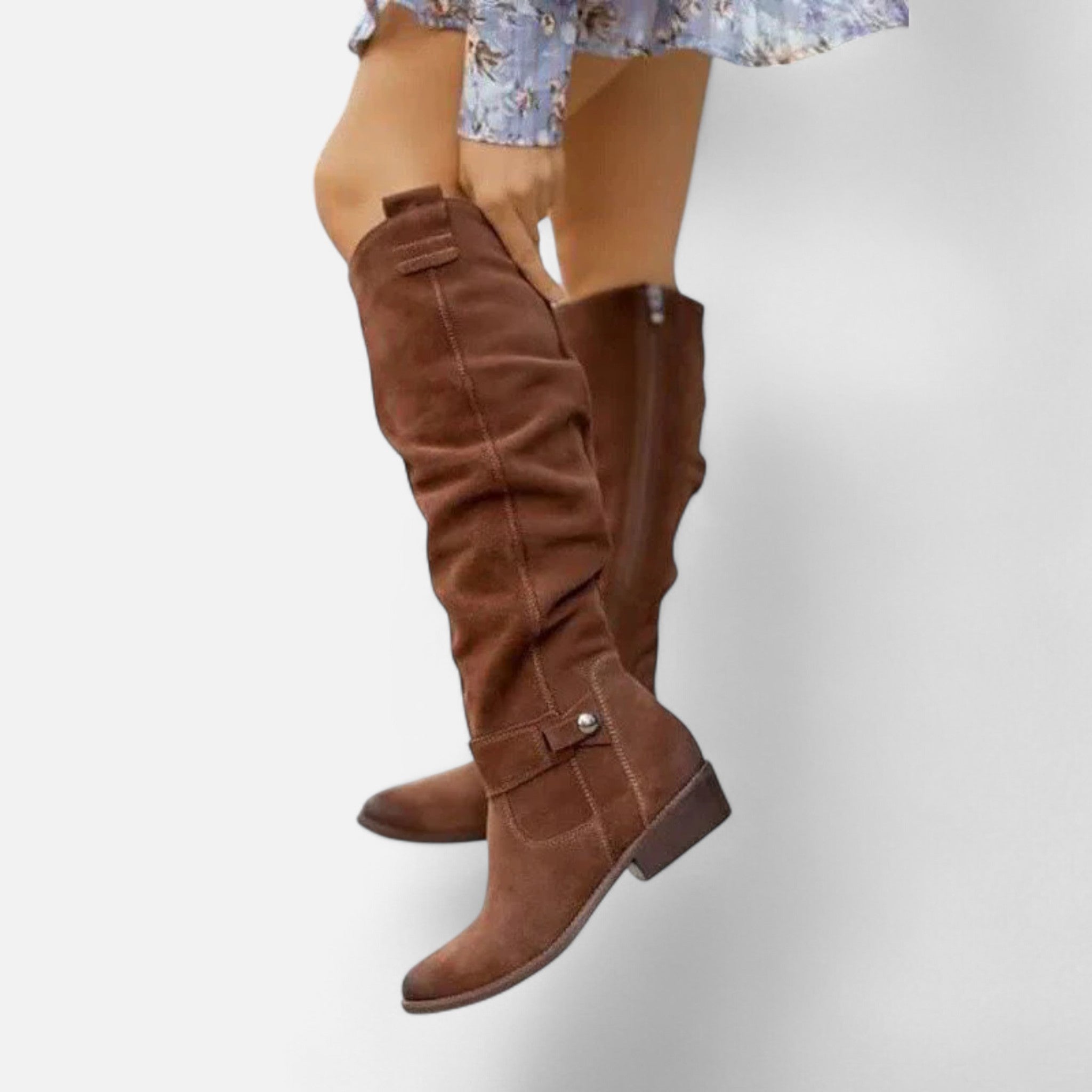 Ancienne Monde | Bottines Femme à Talon Moyen Confort Élégant