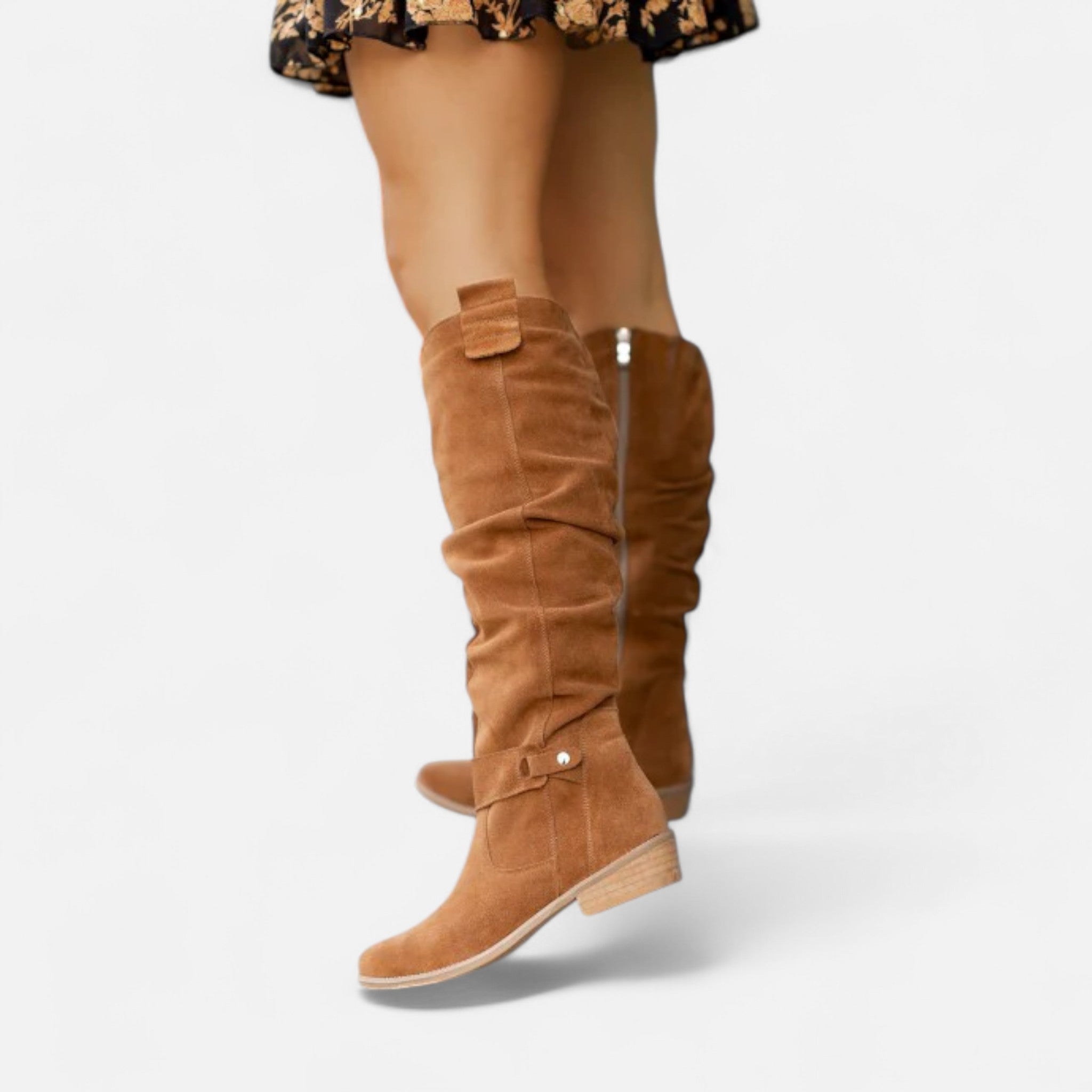 Ancienne Monde | Bottines Femme à Talon Moyen Confort Élégant