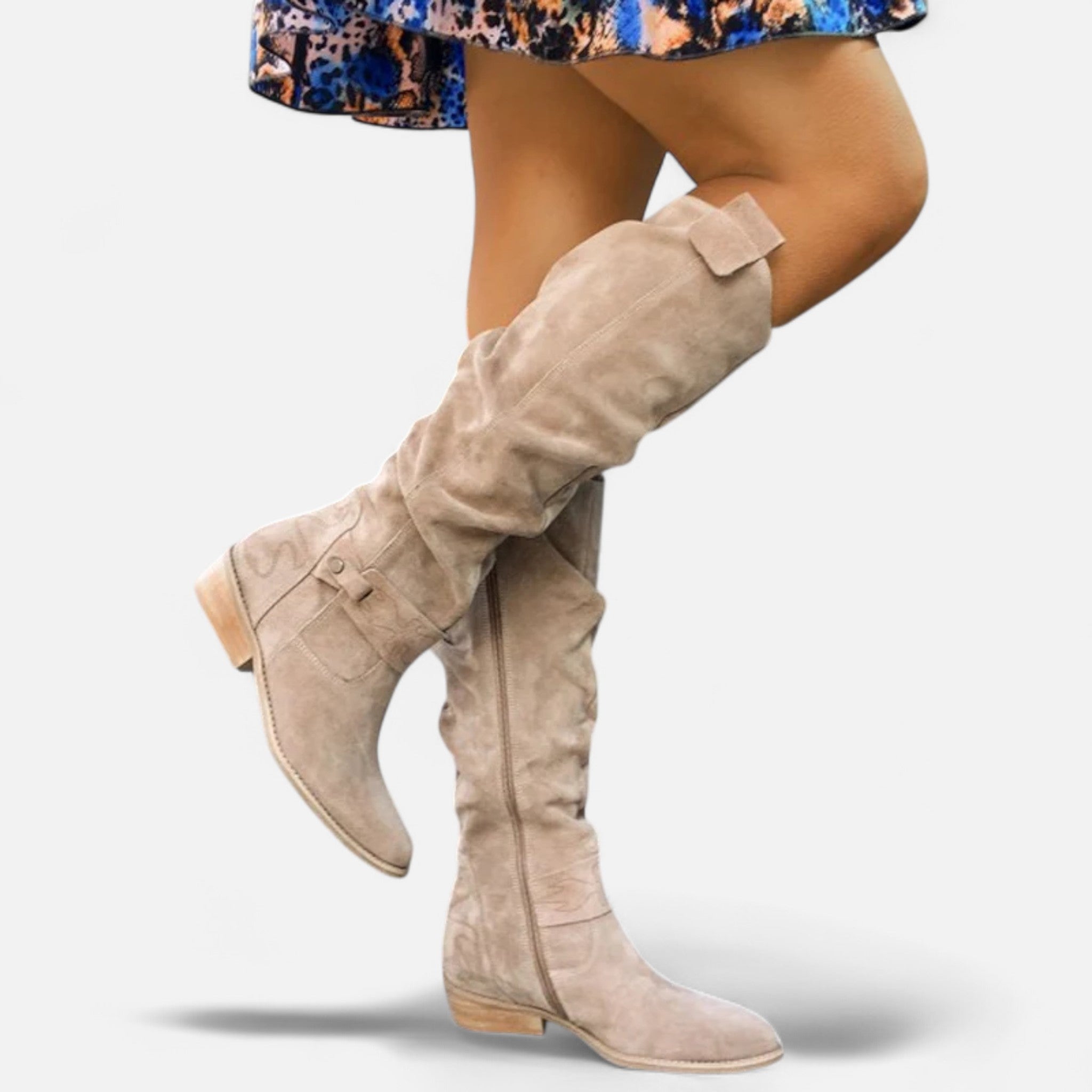 Ancienne Monde | Bottines Femme à Talon Moyen Confort Élégant