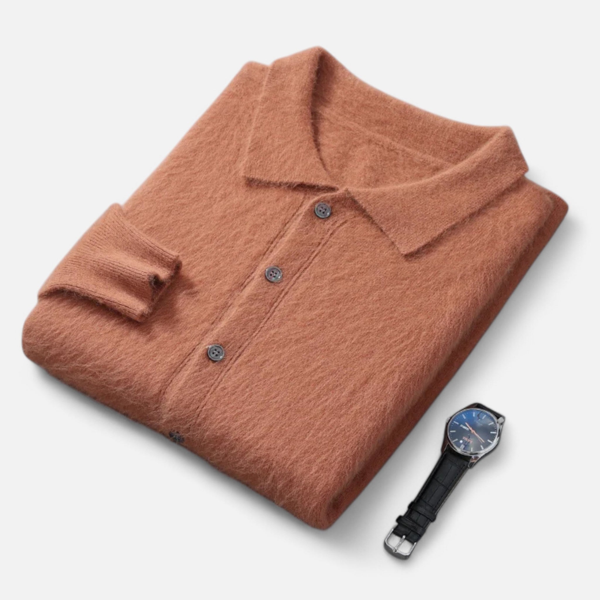 Ancienne Monde | Pull Veste Homme Col Polo Intemporel