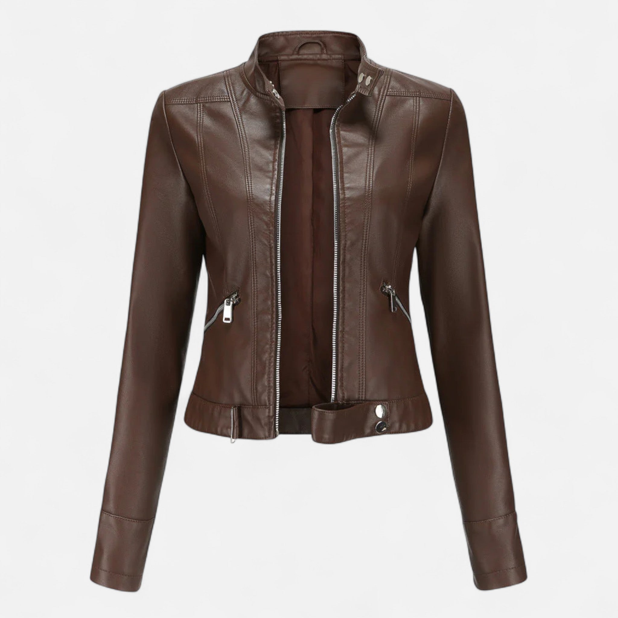 Ancienne Monde | Veste Femme Élégante en Cuir Premium