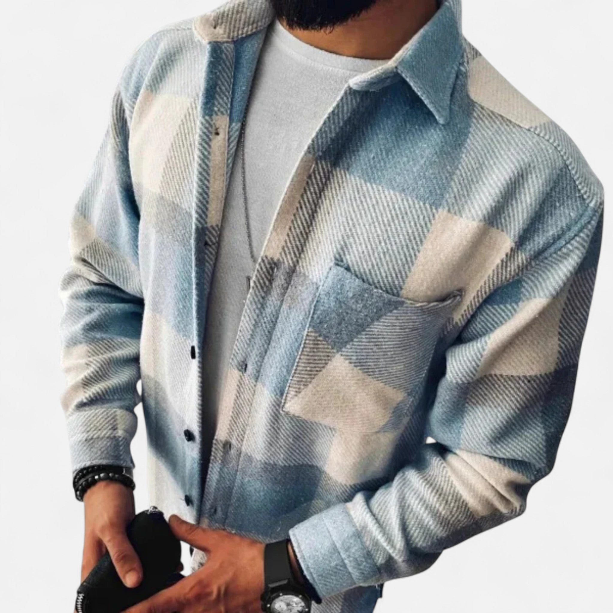 Ancienne Monde | Chemise Homme Hiver à Carreaux Classique Premium