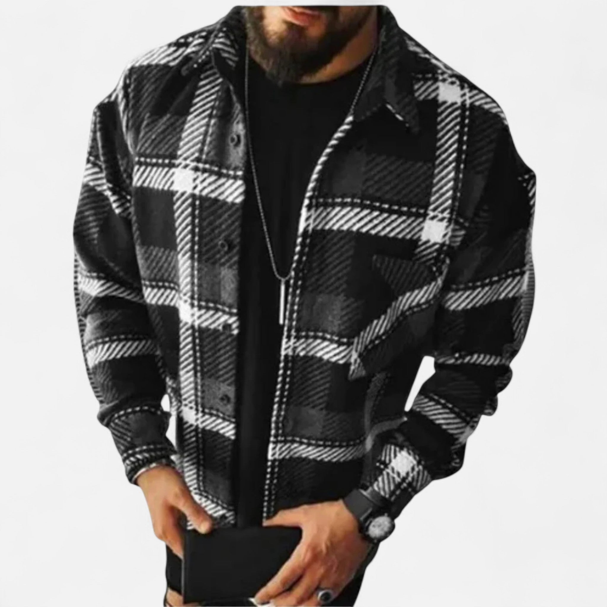 Ancienne Monde | Chemise Homme Hiver à Carreaux Classique Premium
