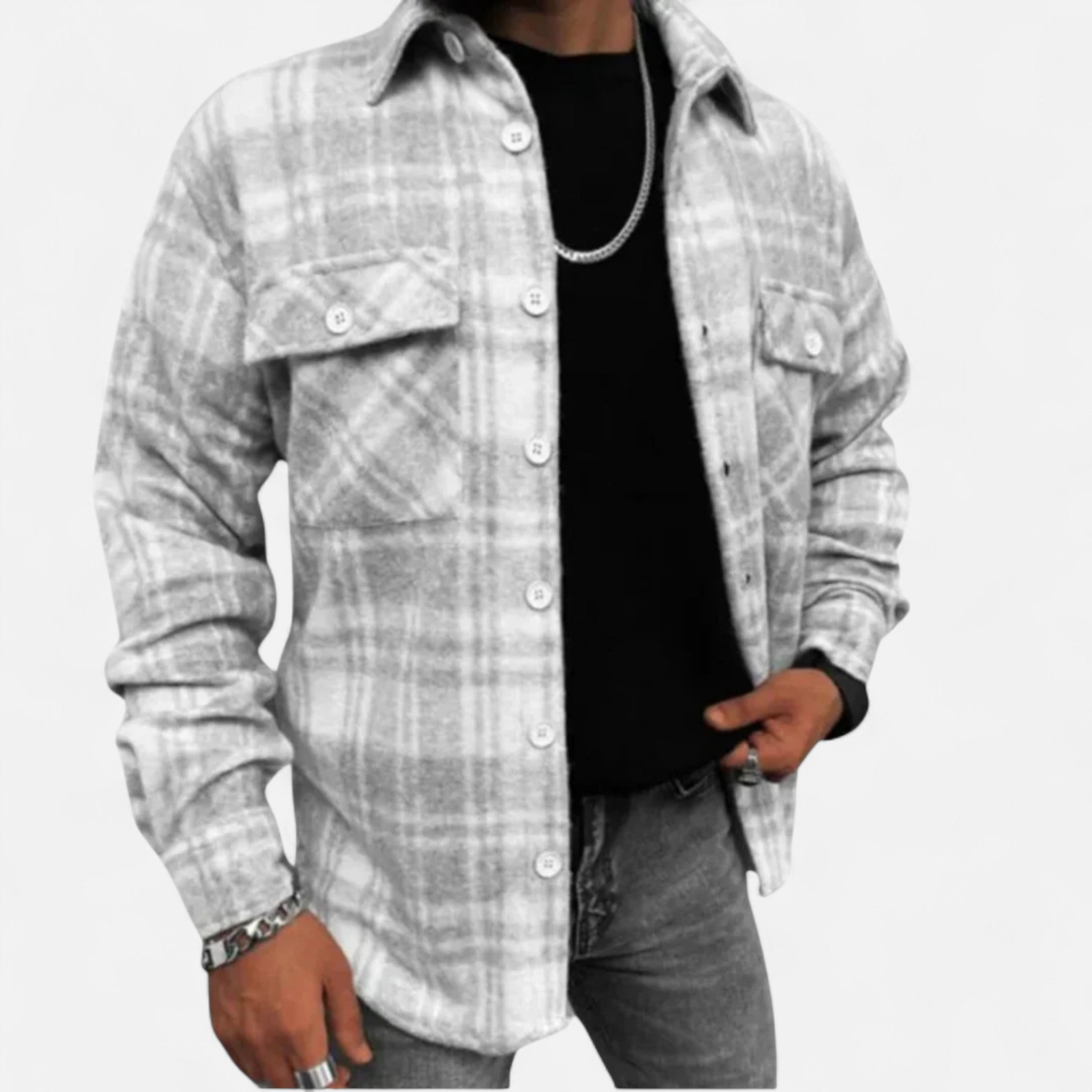 Ancienne Monde | Chemise Homme Hiver à Carreaux Classique Premium