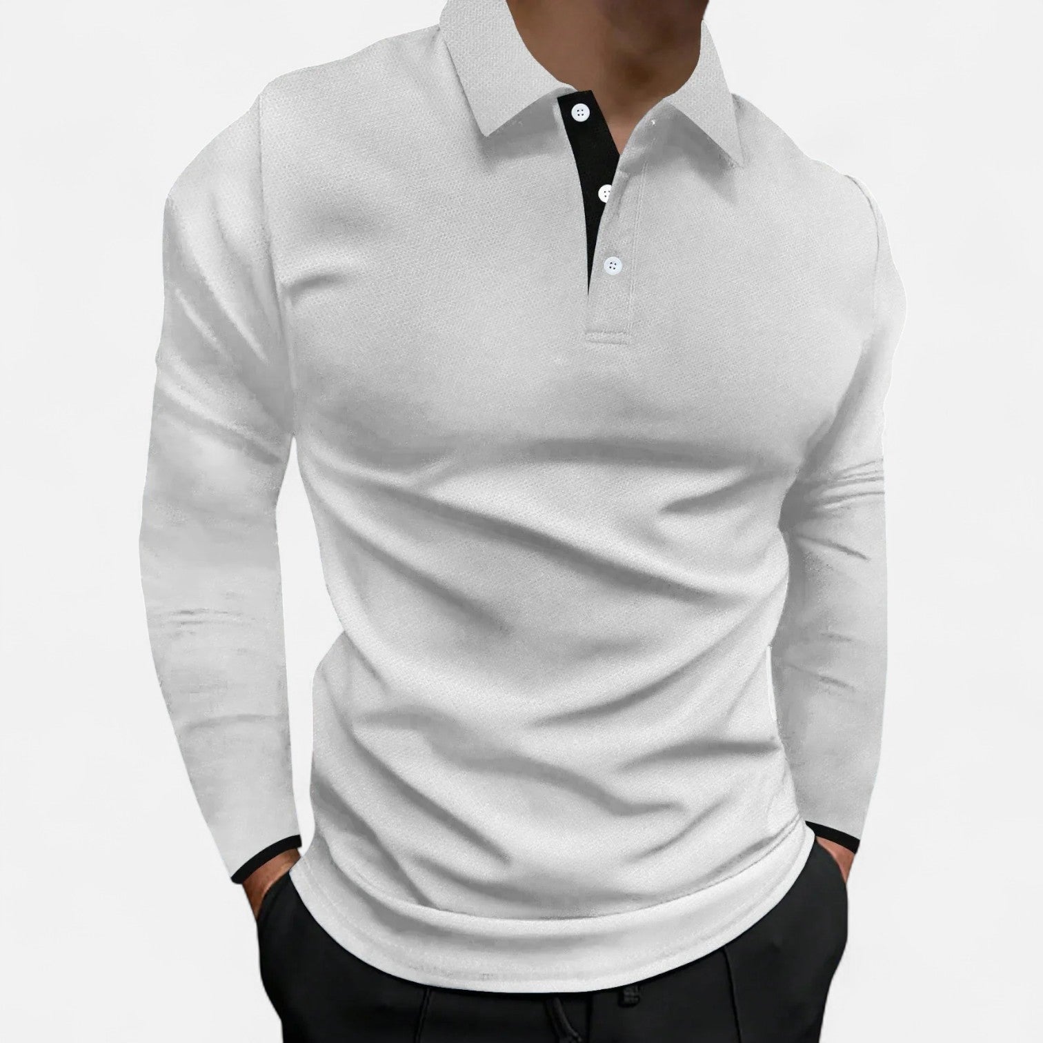 Ancienne Monde | Polo Manches Longues pour Homme – Élégance Confortable pour l’Automne et le Business Casual