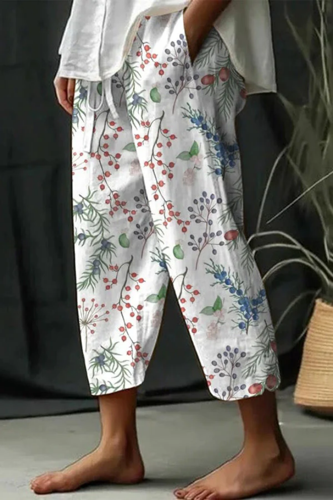 Fließende Hose mit Muster