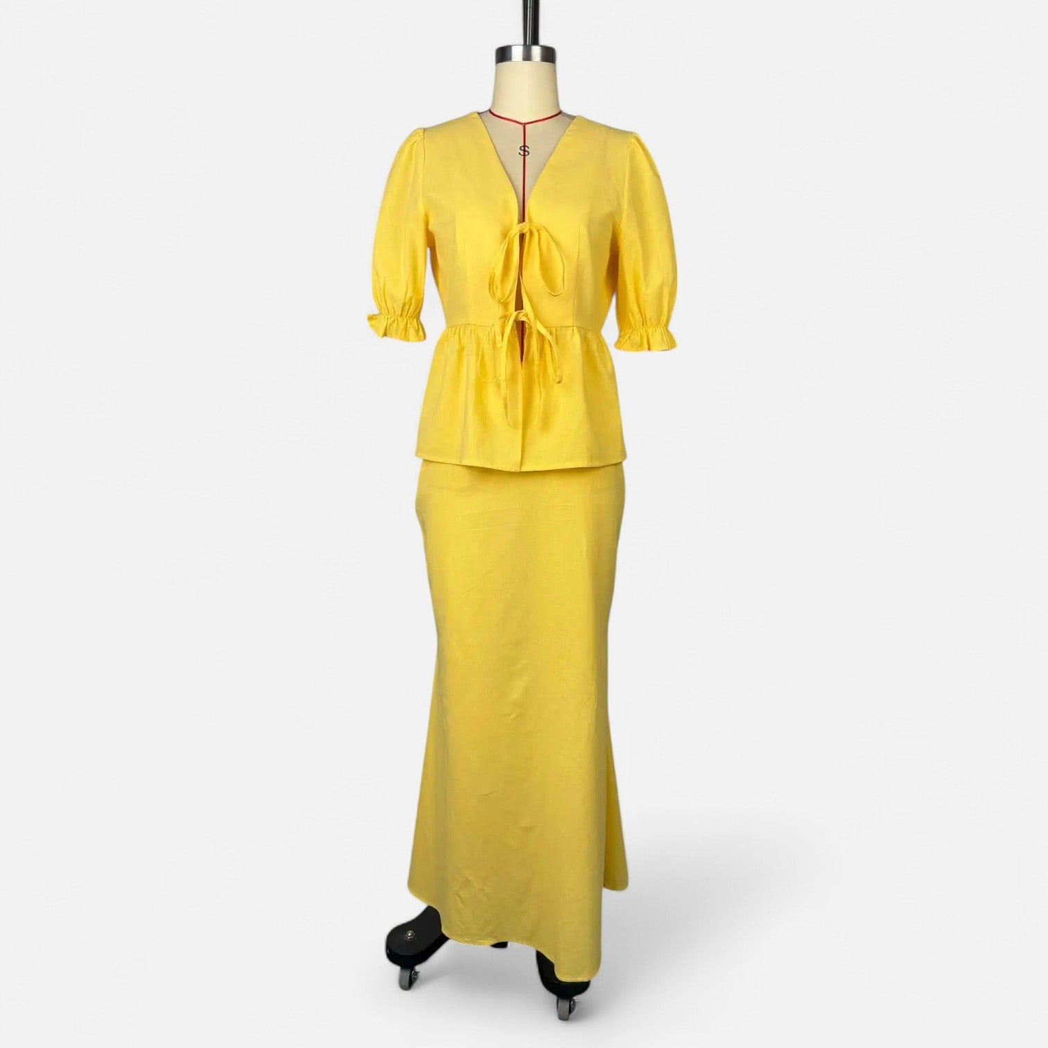 Ancienne Monde | Tailleur Jupe à Nœud pour Femme